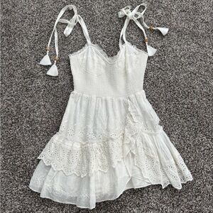 Love Shack Fancy White Mini Dress